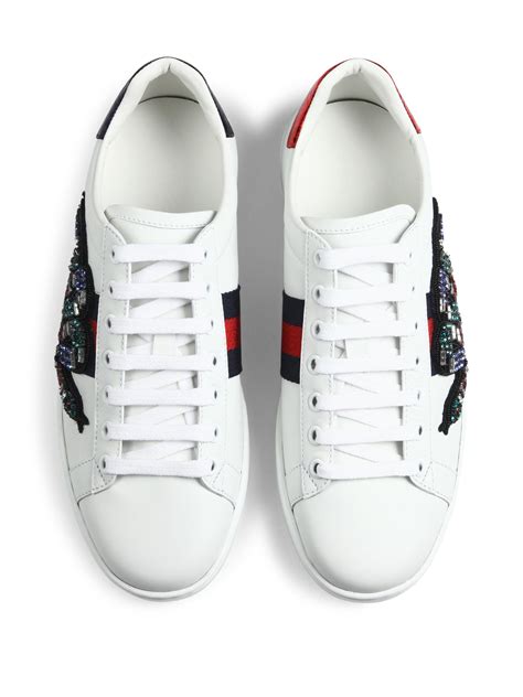 gucci embrouseres snake|gucci ace platform sneakers women.